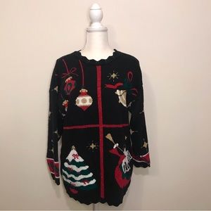 Vintage Christmas Sweater Medium